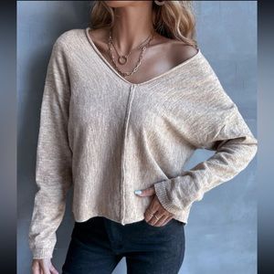 🔸 SHEIN 🔸 nude light weight sweater